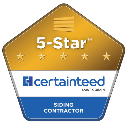 Badge: Certainteed 5-Star Siding Contractor