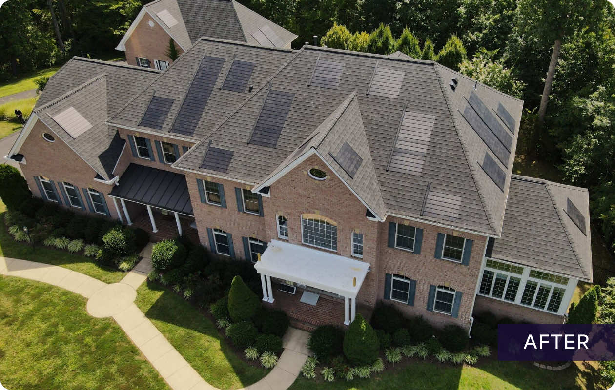 Solar Roof Installation - After